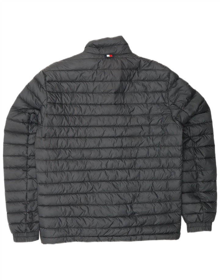 TOMMY HILFIGER Polstret jakke til mænd UK 36 Lille sort polyester