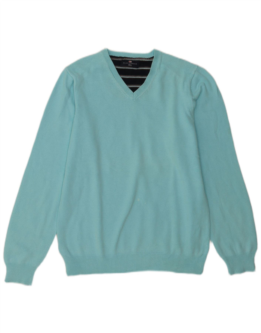 Marks & Spencer Herre Blue Harbor V-hals sweater lille turkis