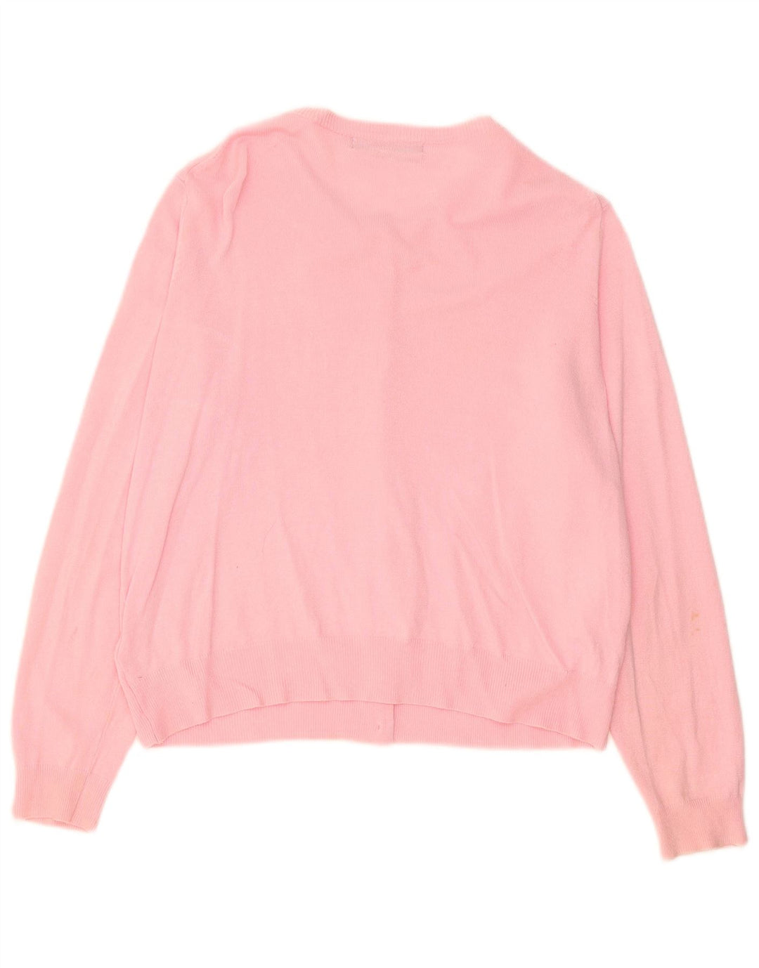 Marks & Spencer Dame Cardigan Sweater UK 14 Large Pink Viscose