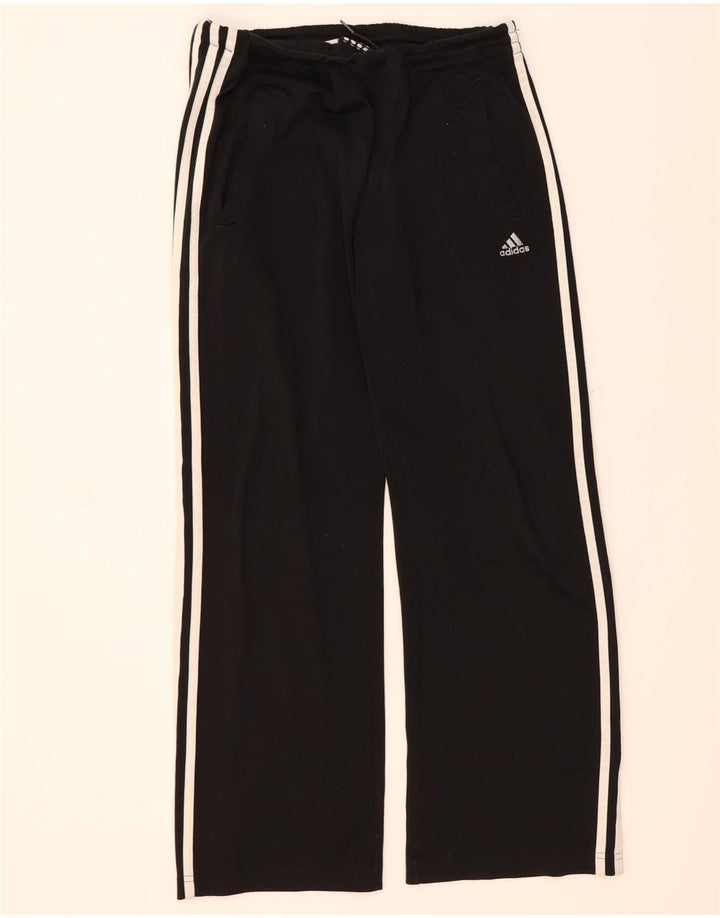 ADIDAS Boys Tracksuit Trousers 13-14 Years  Black Polyester Vintage Adidas and Second-Hand Adidas from Messina Hembry 