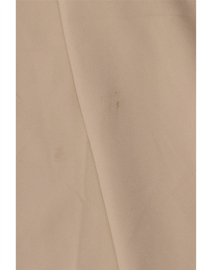 Zara Womens Wide Leg Cropped Trousers Medium W28 L26 Beige Polyester