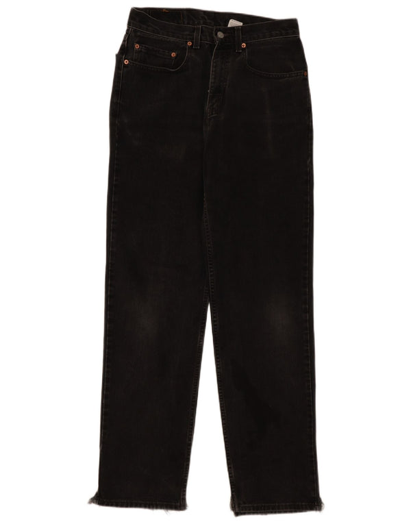 Levi's Womens 550 Relaxed Fit Straight Jeans W31 L34 Sort Bomuld