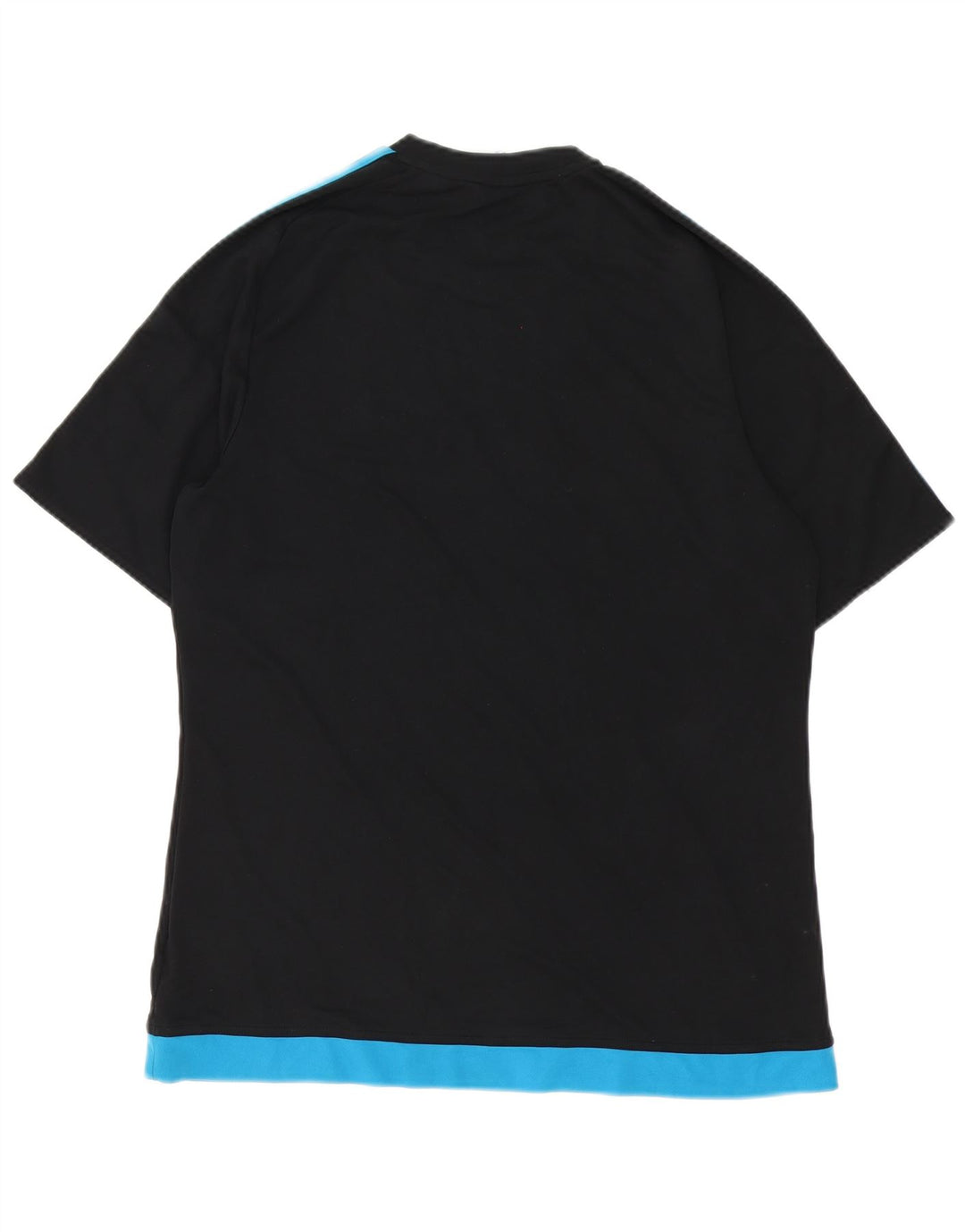 Adidas Herre Climalite T-Shirt Top Stor Sort Colourblock Polyester