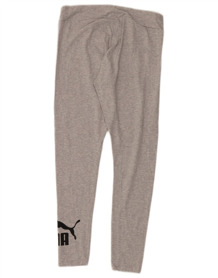 Puma Grafiske Leggings til kvinder UK 14 Mellemgrå bomuld