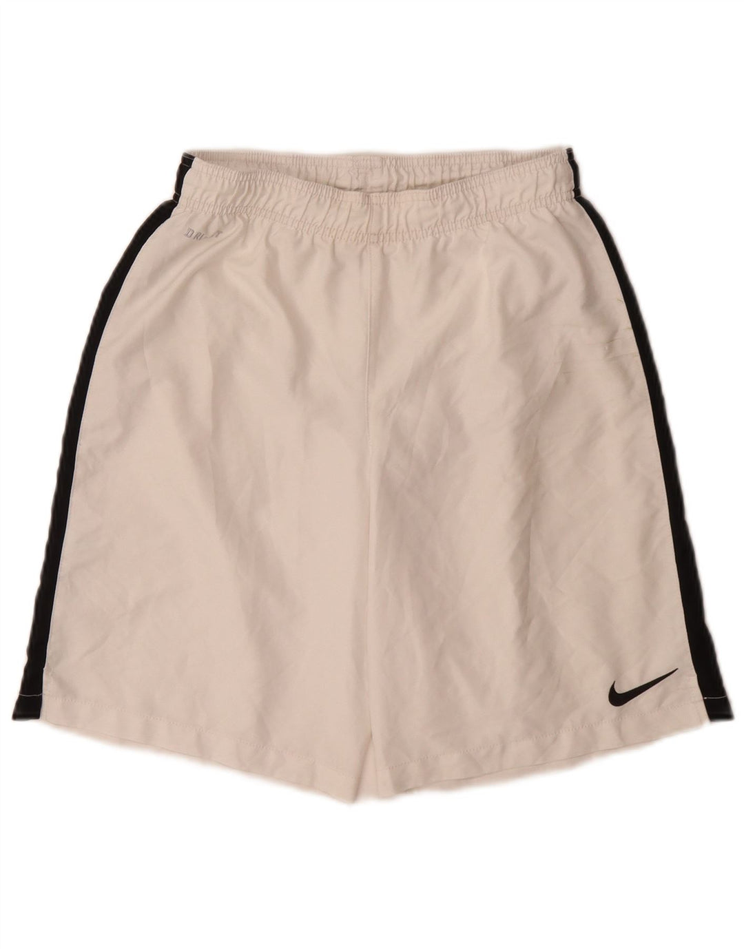 Nike Herre Dri Fit Sportsshorts Medium White Colourblock Polyester