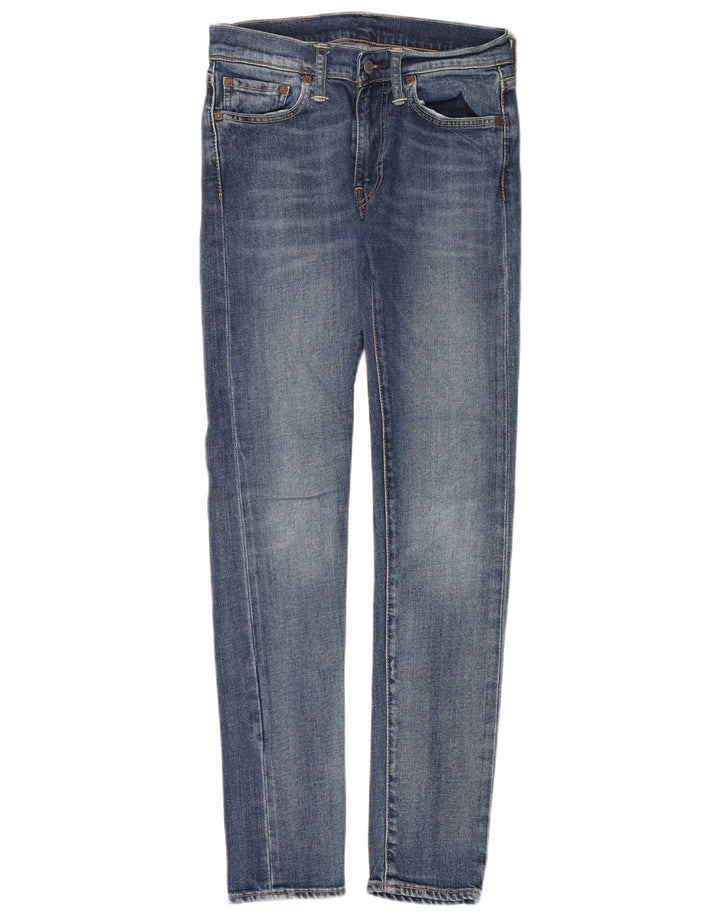 LEVI'S Mens 519 Skinny Jeans W29 L32 Blue Cotton