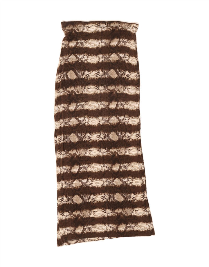 MICHAEL KORS Womens Maxi Skirt Small W28  Brown Striped Viscose Vintage Michael Kors and Second-Hand Michael Kors from Messina Hembry 