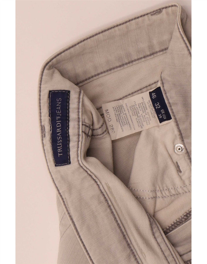 Trussardi Dame Slim Jeans W30 L30 Grå Bomuld