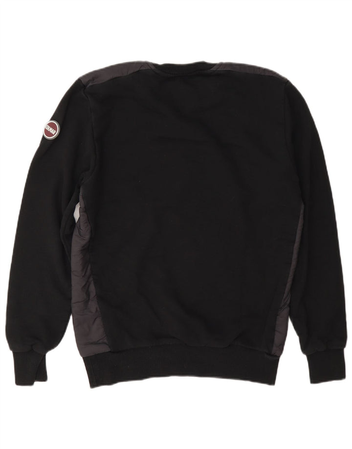 Colmar Herre Sweatshirt Jumper Lille Sort Colourblock Bomuld