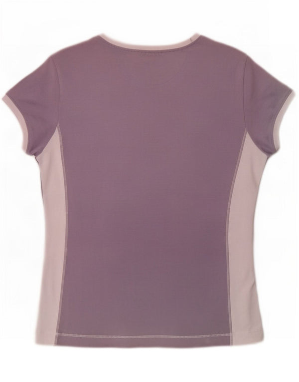 Champion Womens Heritage Classics Grafisk T-Shirt Top UK 12 Medium Purple