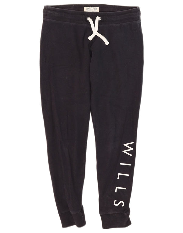 Jack Wills Grafisk træningsdragt til kvinder Joggers UK 12 Medium Navy Blue