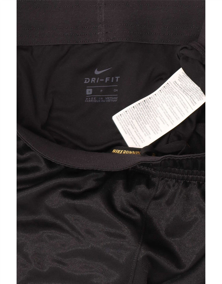 Nike Dame Dri Fit Sport Shorts UK 10 Small Black Polyester