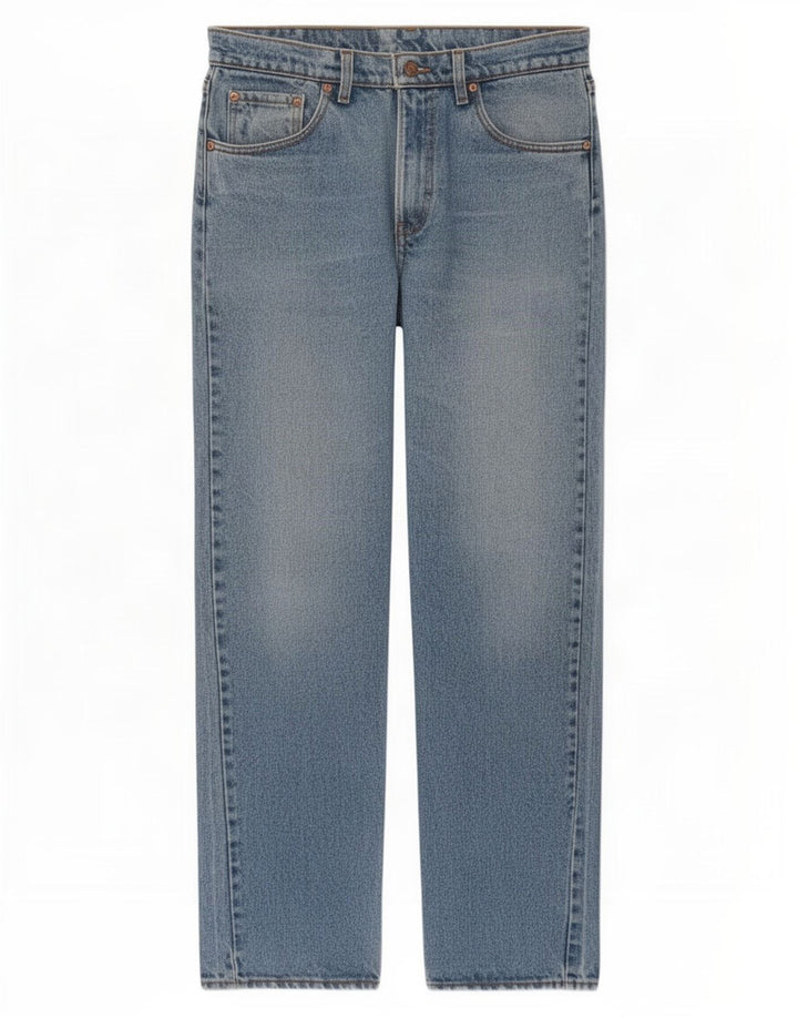 Levi's Herre 565 Straight Jeans W34 L32 Blå Bomuld