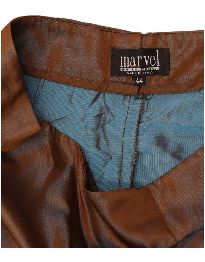 LA PERLA Dame Marvel Straight Casual Bukser IT 44 Medium W28 L28 Brun