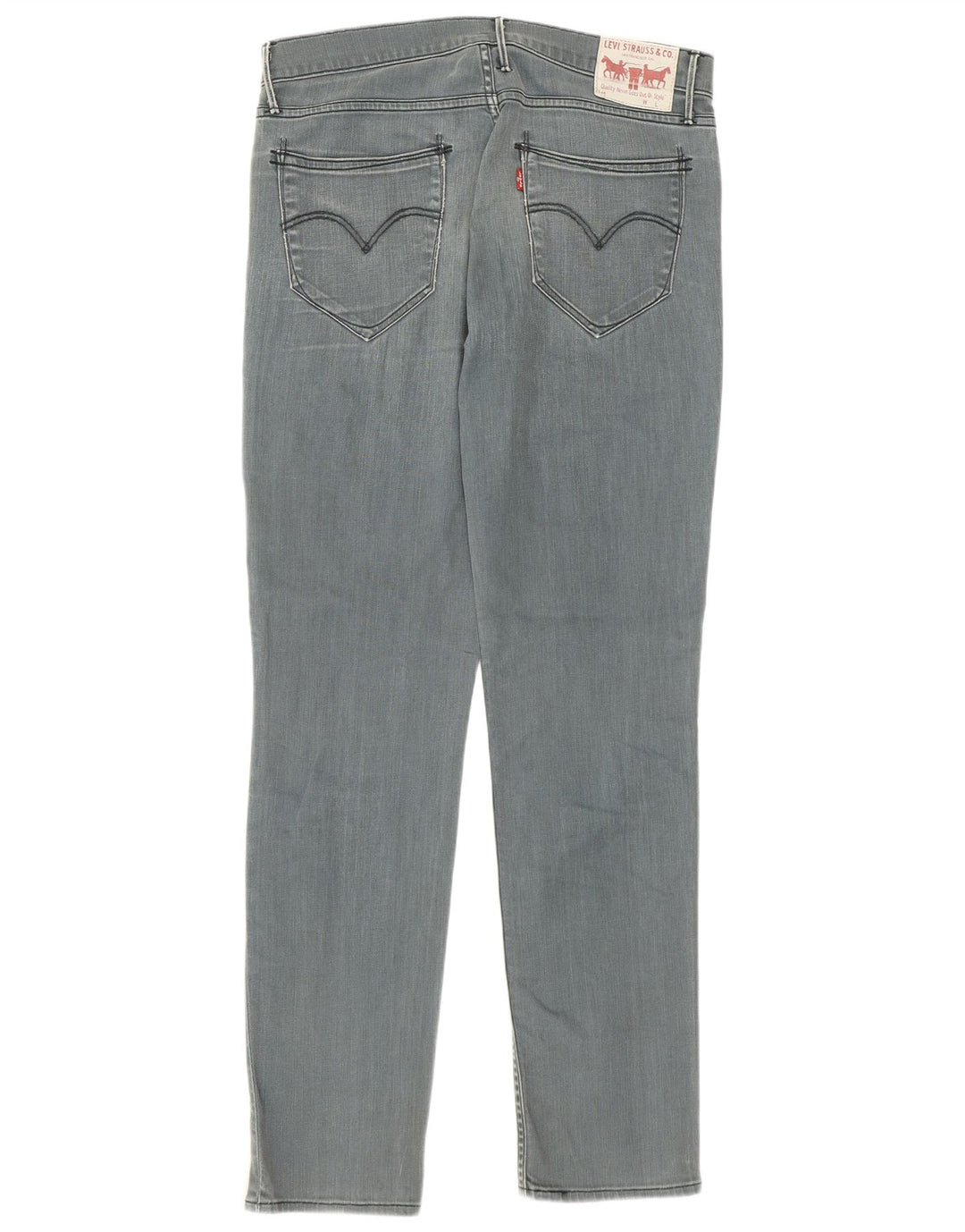 Levi's Slim Jeans til mænd W33 L34 Grå bomuld