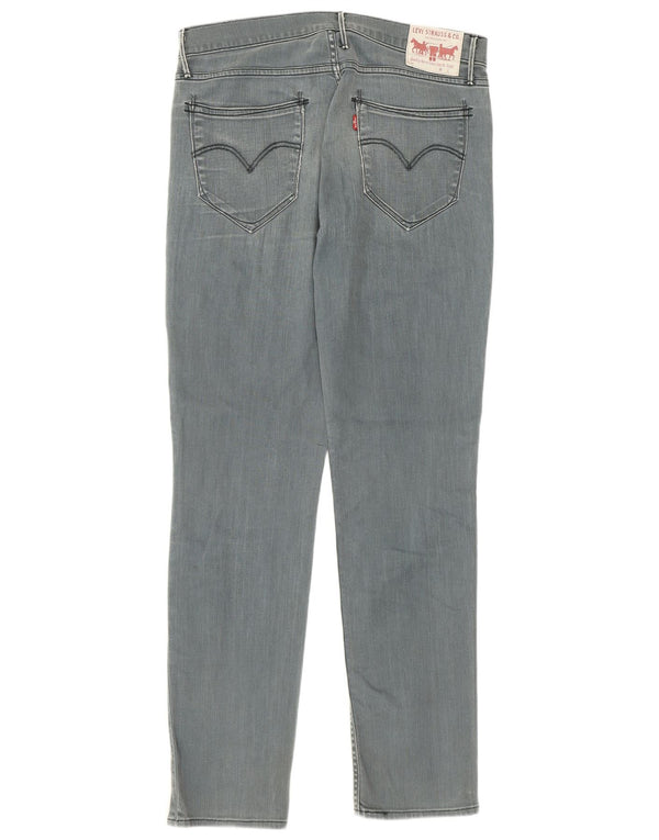 Levi's Slim Jeans til mænd W33 L34 Grå bomuld