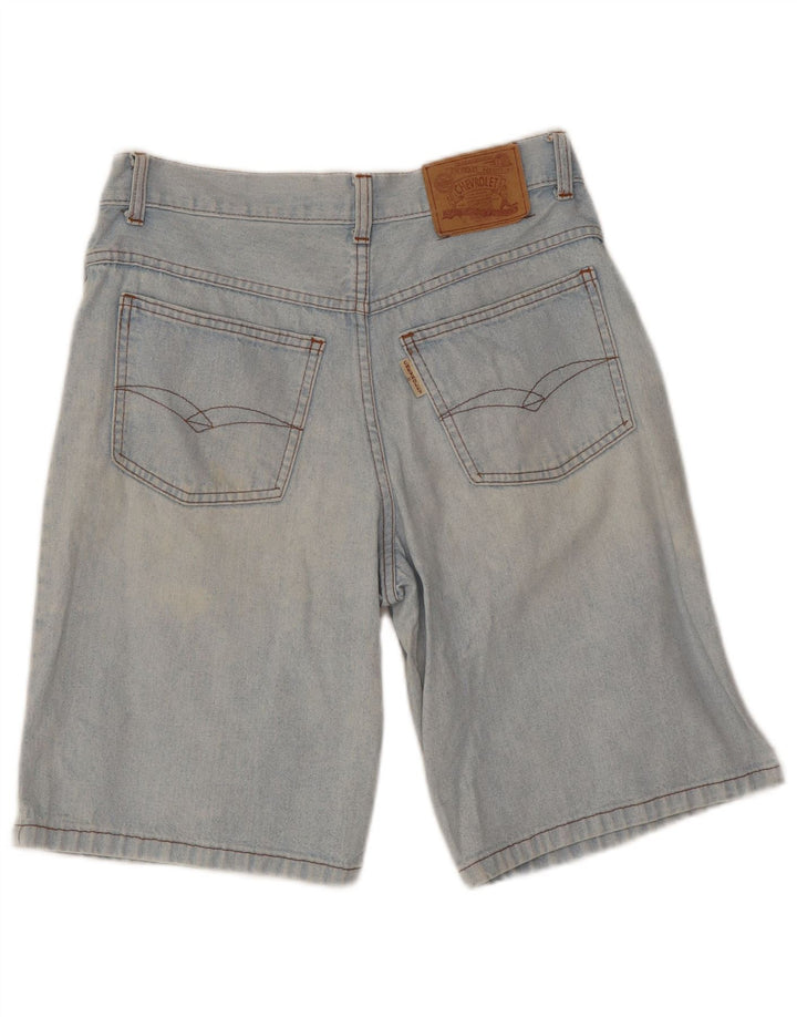 Vintage mænds distressed denim shorts IT 46 Small W28 Blue Cotton