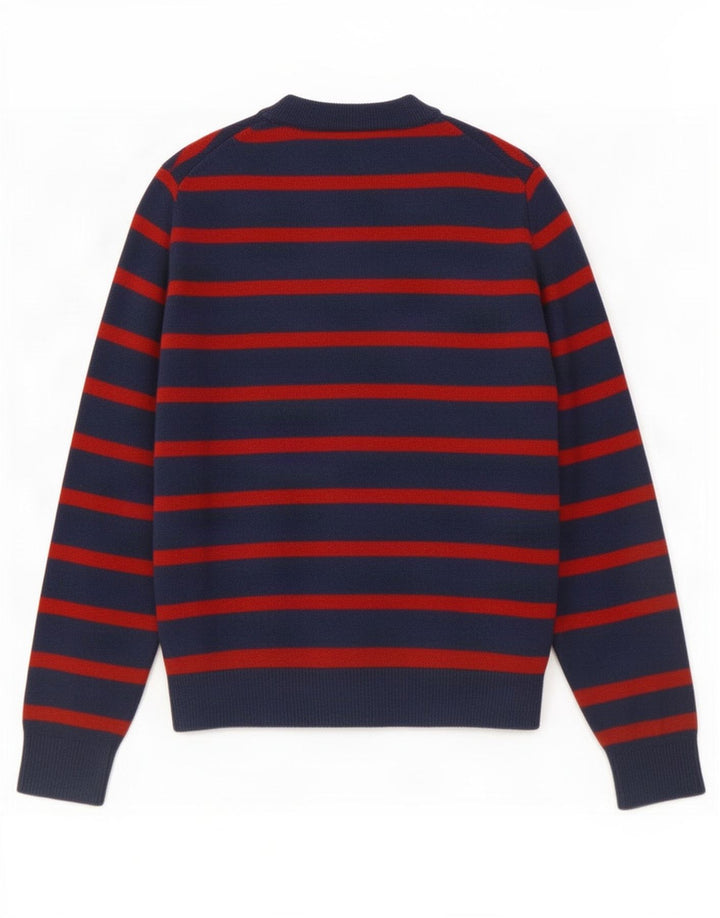 Tommy Hilfiger Herre V-hals sweater Medium Navyblå stribet bomuld