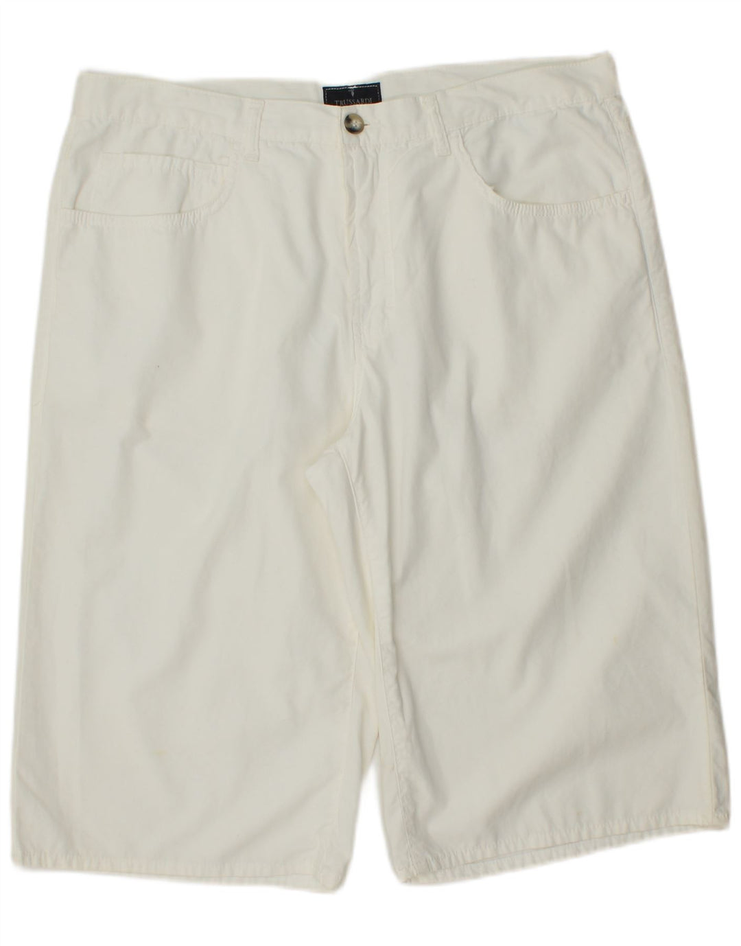 TRUSSARDI Herre Casual Shorts IT 56 3XL W36 Hvid Bomuld