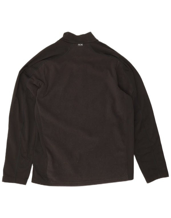 Adidas Fleece Jumper med lynlås til mænd UK 46/48 XL Sort Polyester