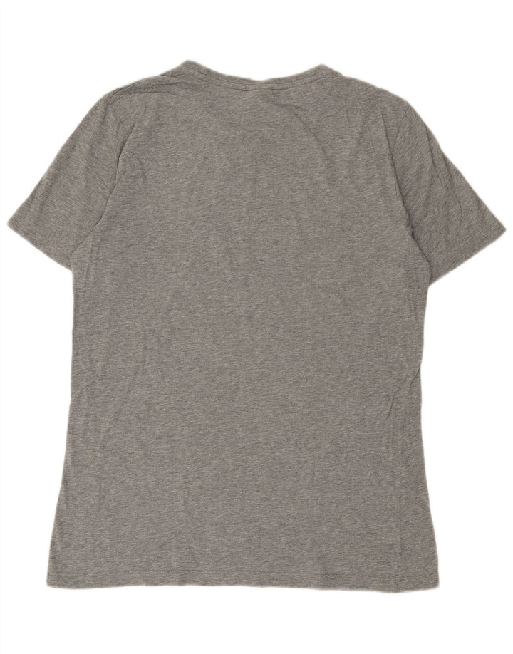 Puma Herre grafisk T-shirt Top Medium Grey Flecked