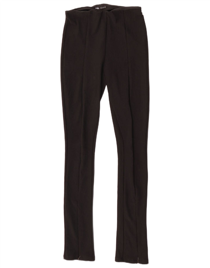 Zara Dame Leggings Lille sort polyester