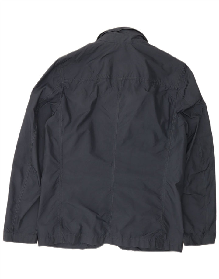 Fay Herre Utility Jacket UK 38 Medium Navy Blue Cotton