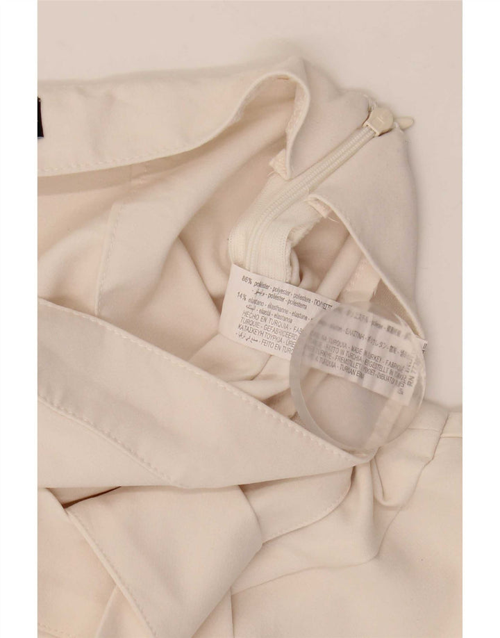 Zara Dame Skort XS W24 Hvid Polyester