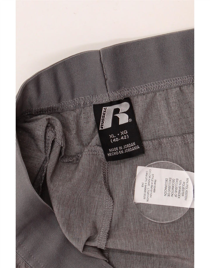 RUSSELL ATHLETIC Herre Dri-Power Sportshorts XL Grå Polyester