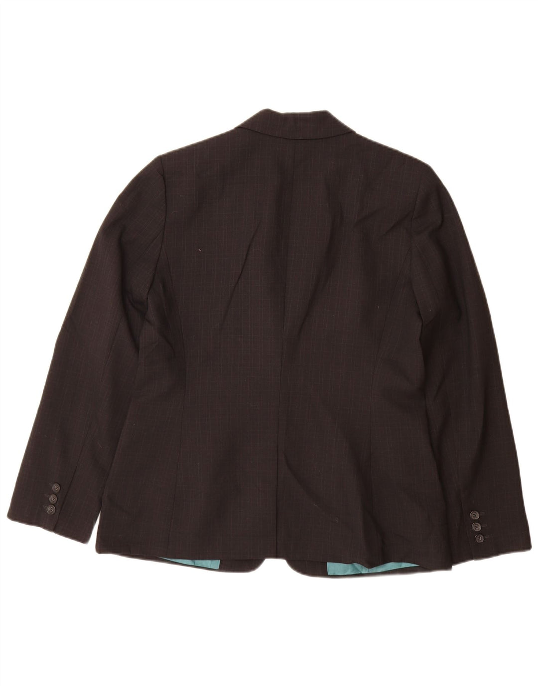 Calvin Klein Dame Blazer Jacket UK 10 Lille sort ternet polyester