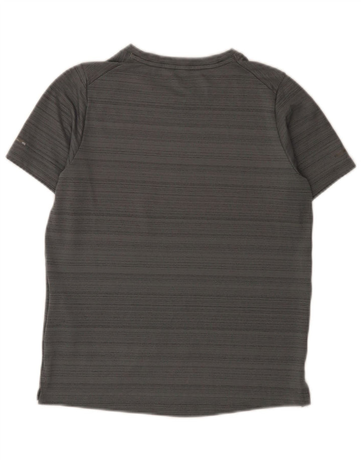 Nike drenge Dri Fit T-shirt top 10-11 år mellem grå stribet polyester