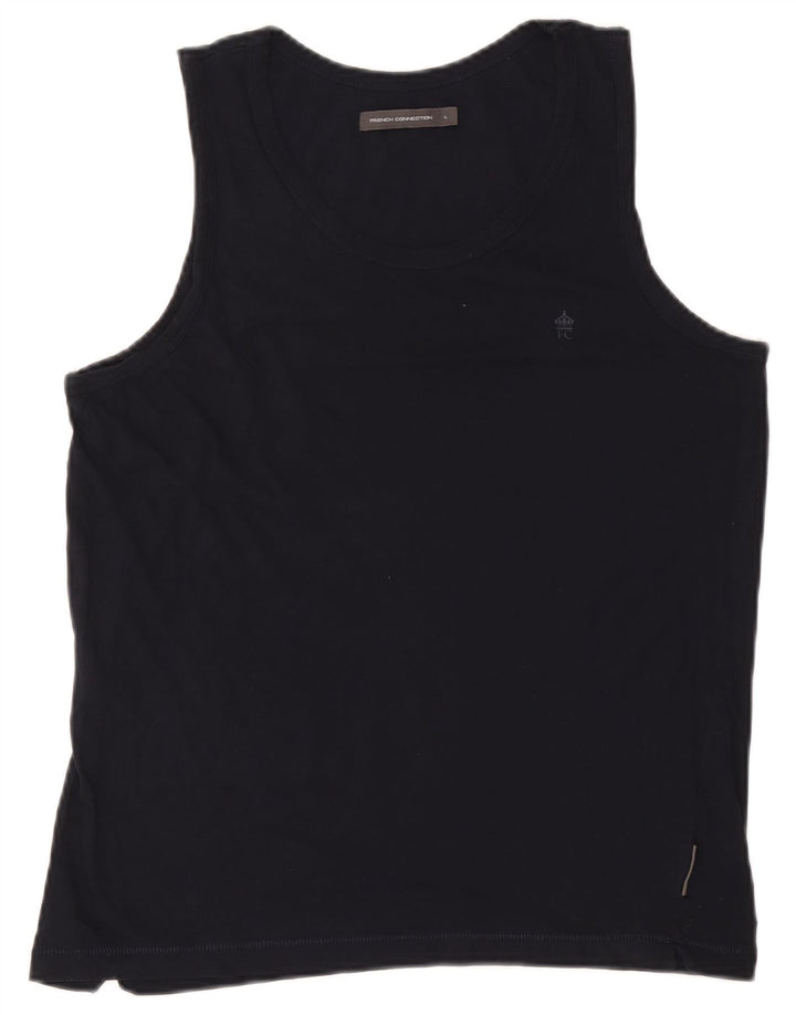 French Connection Damevest Top UK 14 Large Navy Blue