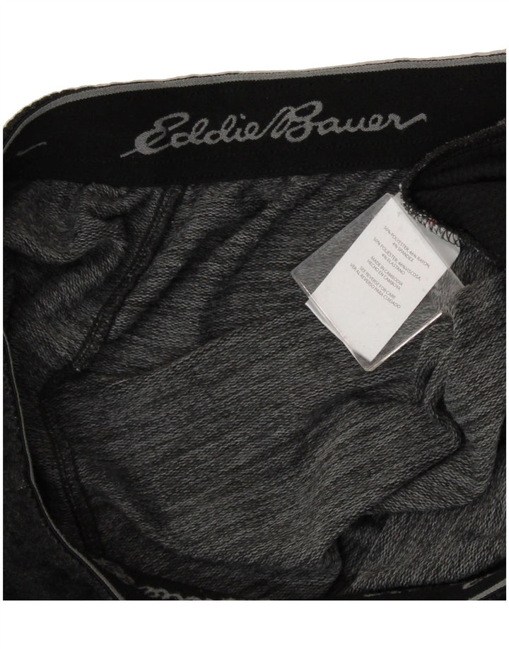 EDDIE BAUER Womens Tracksuit Trousers UK 16 Large Black Polyester Vintage Eddie Bauer and Second-Hand Eddie Bauer from Messina Hembry 