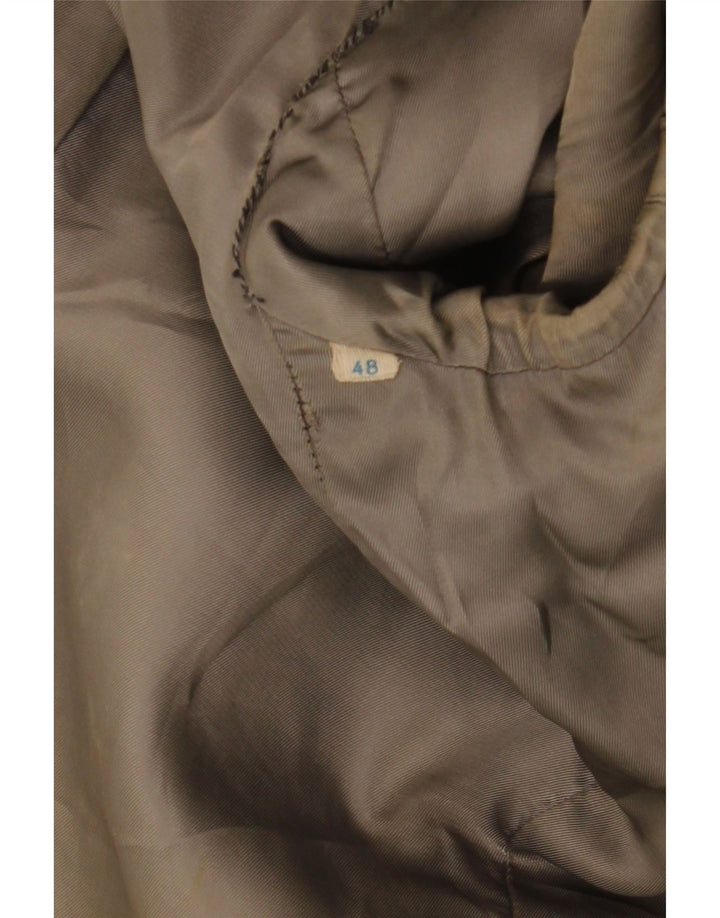 Vintage herre læderjakke IT 48 Medium Khaki