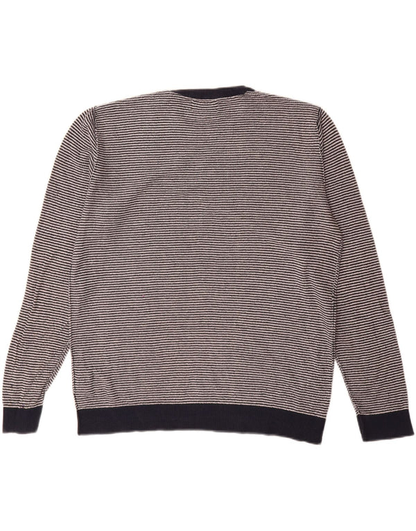 Jack & Jones herre rund hals sweater stor marineblå stribet