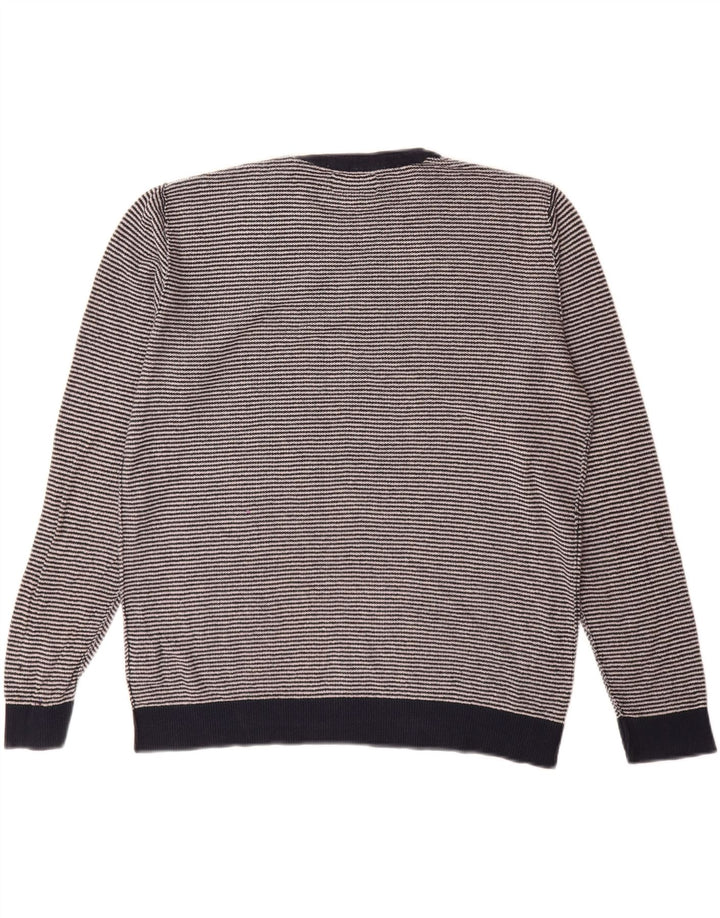 Jack & Jones herre rund hals sweater stor marineblå stribet