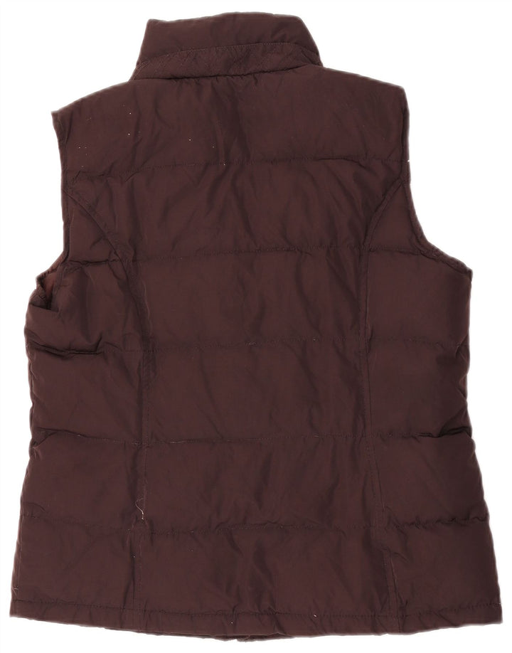 Tommy Hilfiger Dame Polstret Gilet UK 14 Stor Brun Polyester