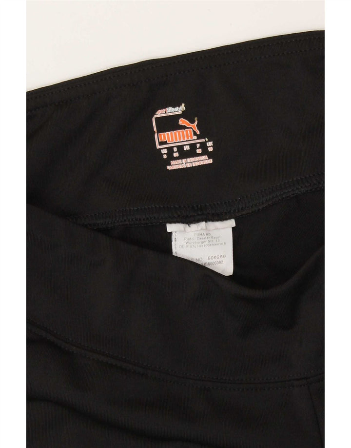 Puma Dame Capri Træningsdragt Bukser UK 10 Small Black