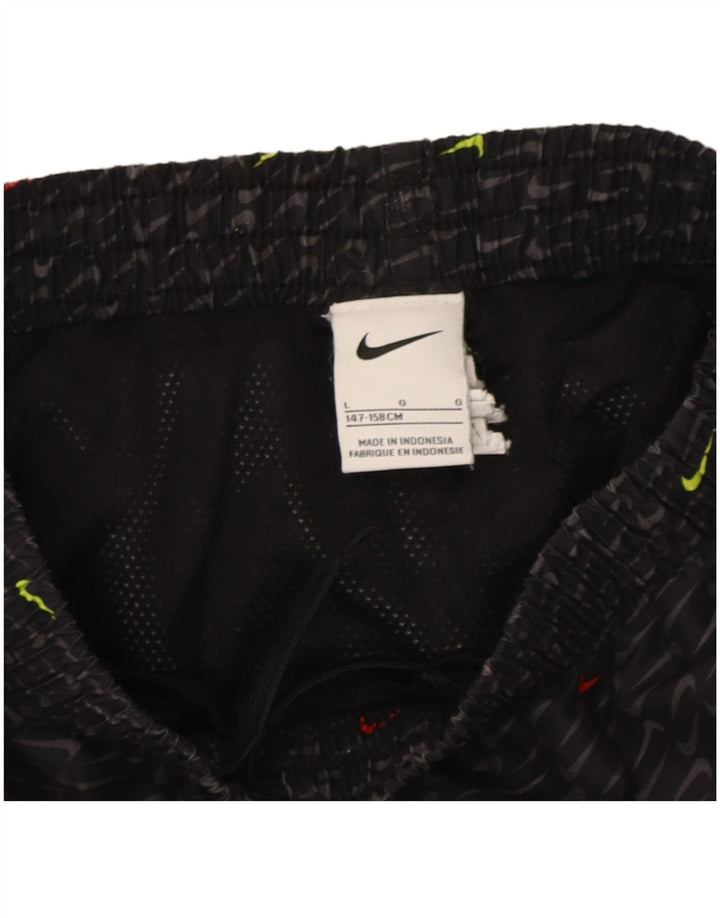 Nike drenge Dri Fit grafiske sportsshorts 12-13 år store sorte polyester