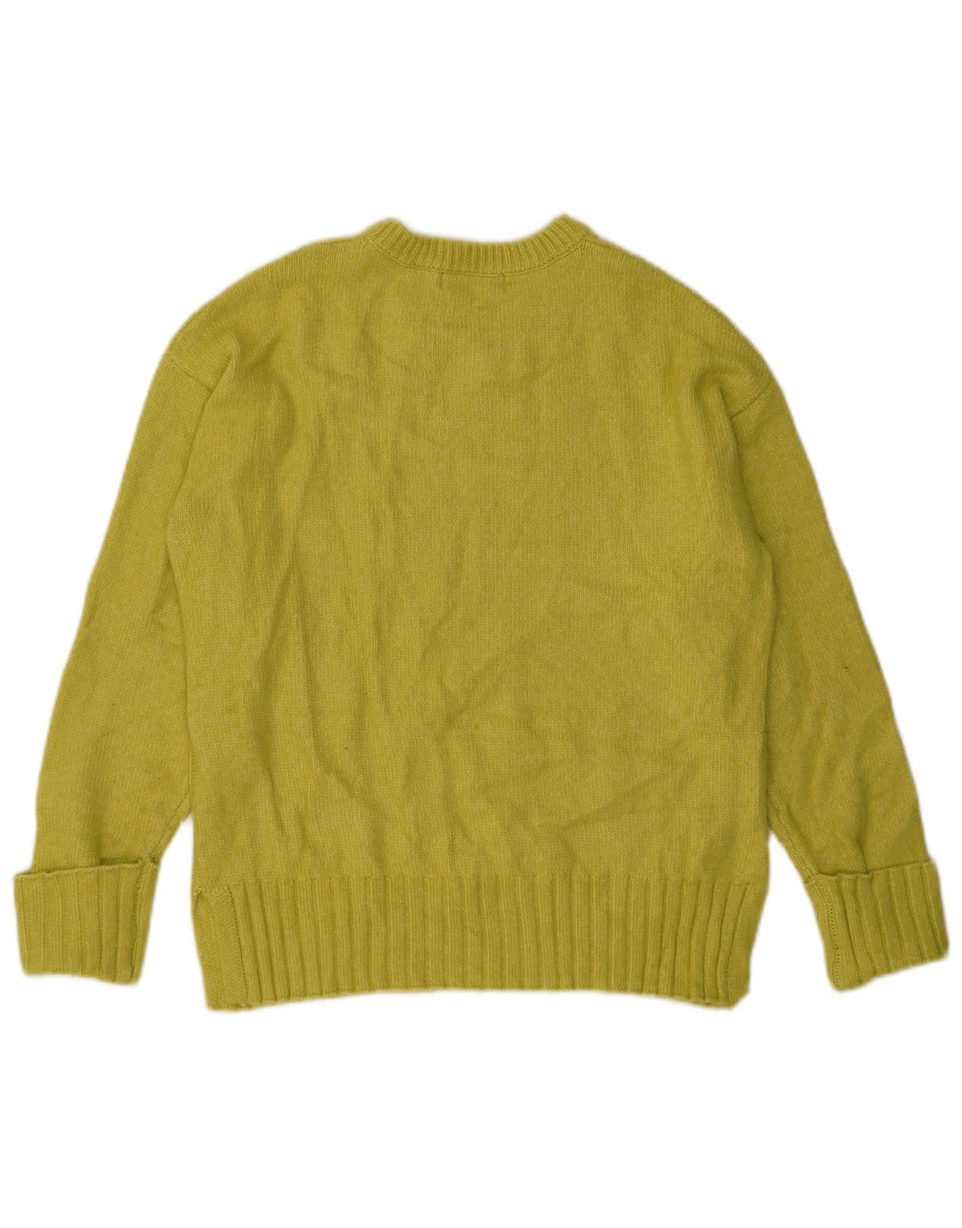 Marks & Spencer Dame sweater med rund hals DK 14 Medium Gul