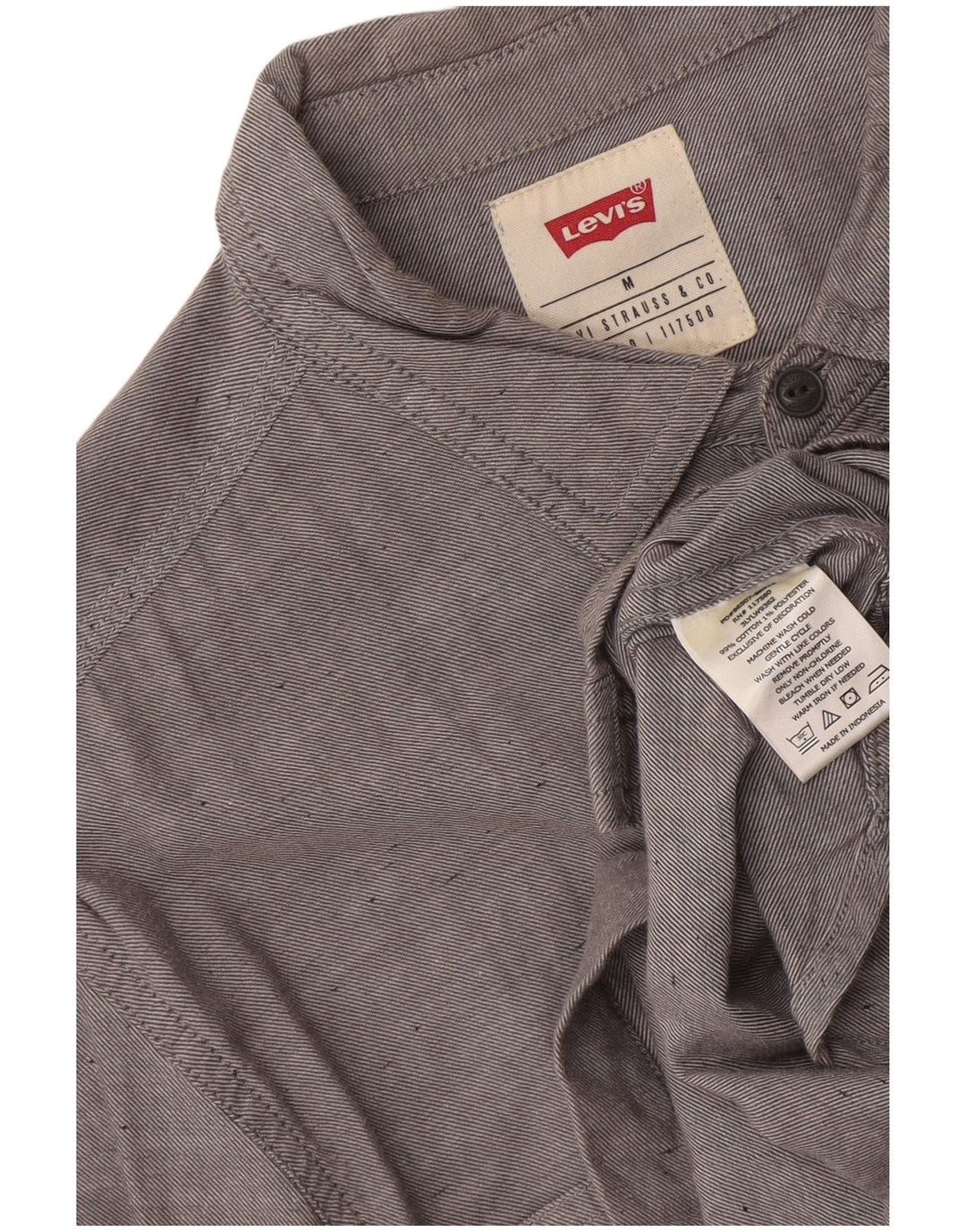 Levi's Herreskjorte Medium Grey Flecked Bomuld