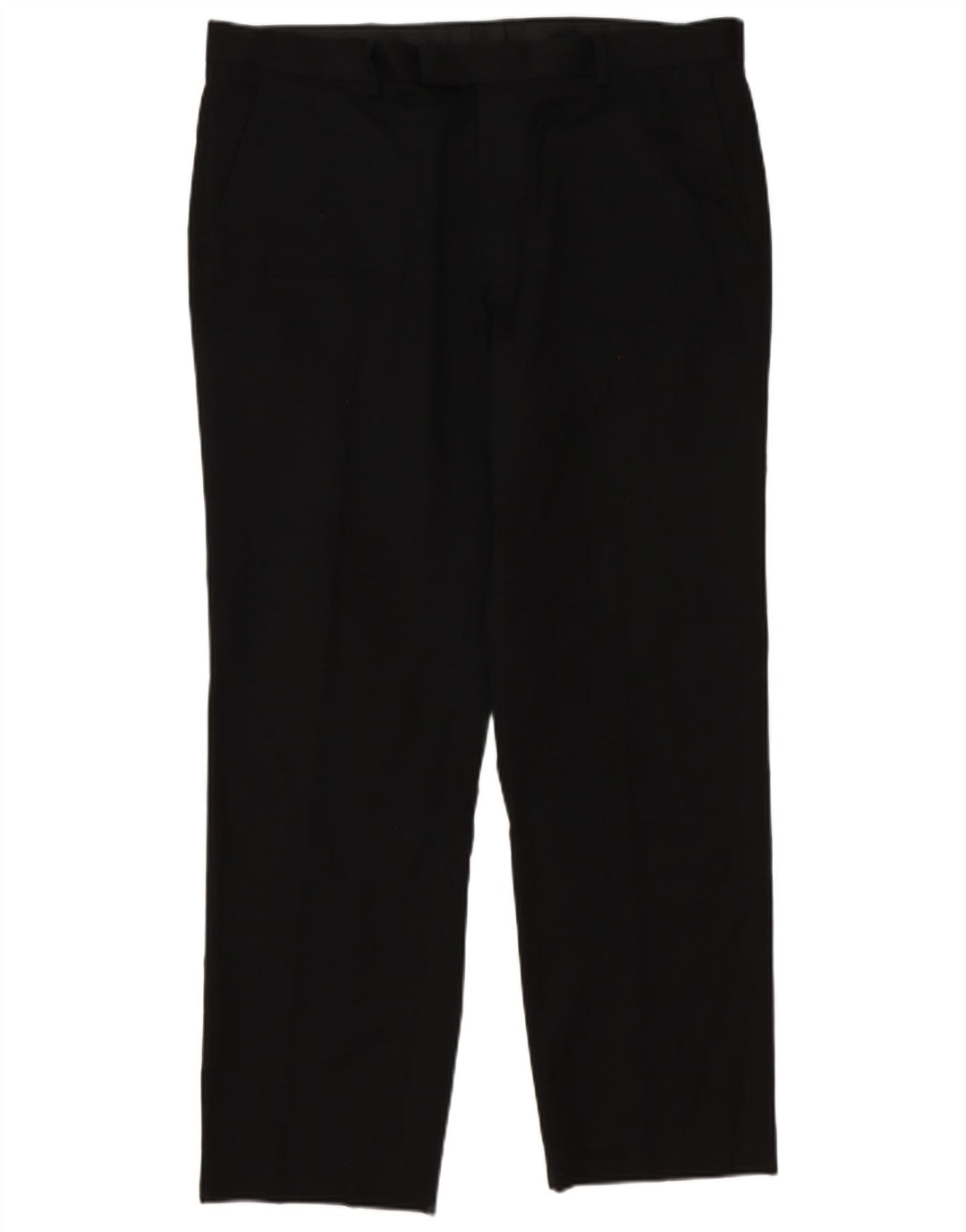 Marks & Spencer Herre tilspidsede jakkesætsbukser W38 L31 Sort Polyester Classic