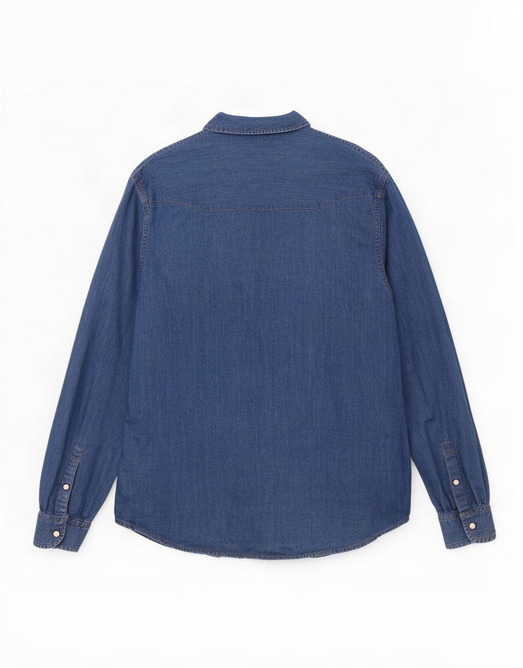 Wrangler Herre Slim Fit denimskjorte Stor blå bomuld