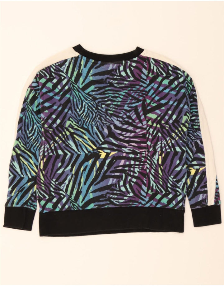 PUMA Womens Oversized Graphic Sweatshirt Jumper UK 10 Small Multicoloured Vintage Puma and Second-Hand Puma from Messina Hembry 