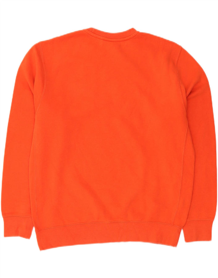 Nike Herre sweatshirt Jumper Medium Orange Bomuld