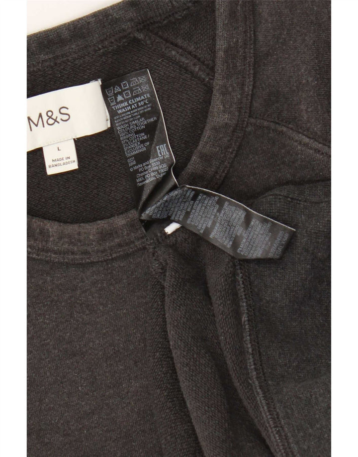 Marks & Spencer Sweatshirt til mænd, stor grå bomuld