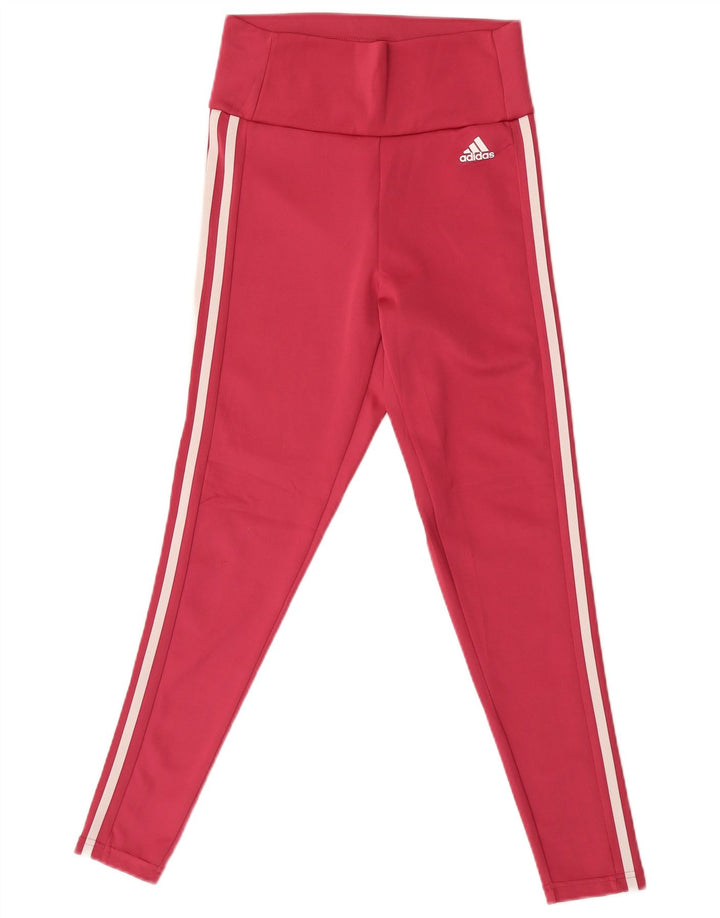 Adidas Aeroready Leggings til kvinder UK 8/10 Small Pink Polyester