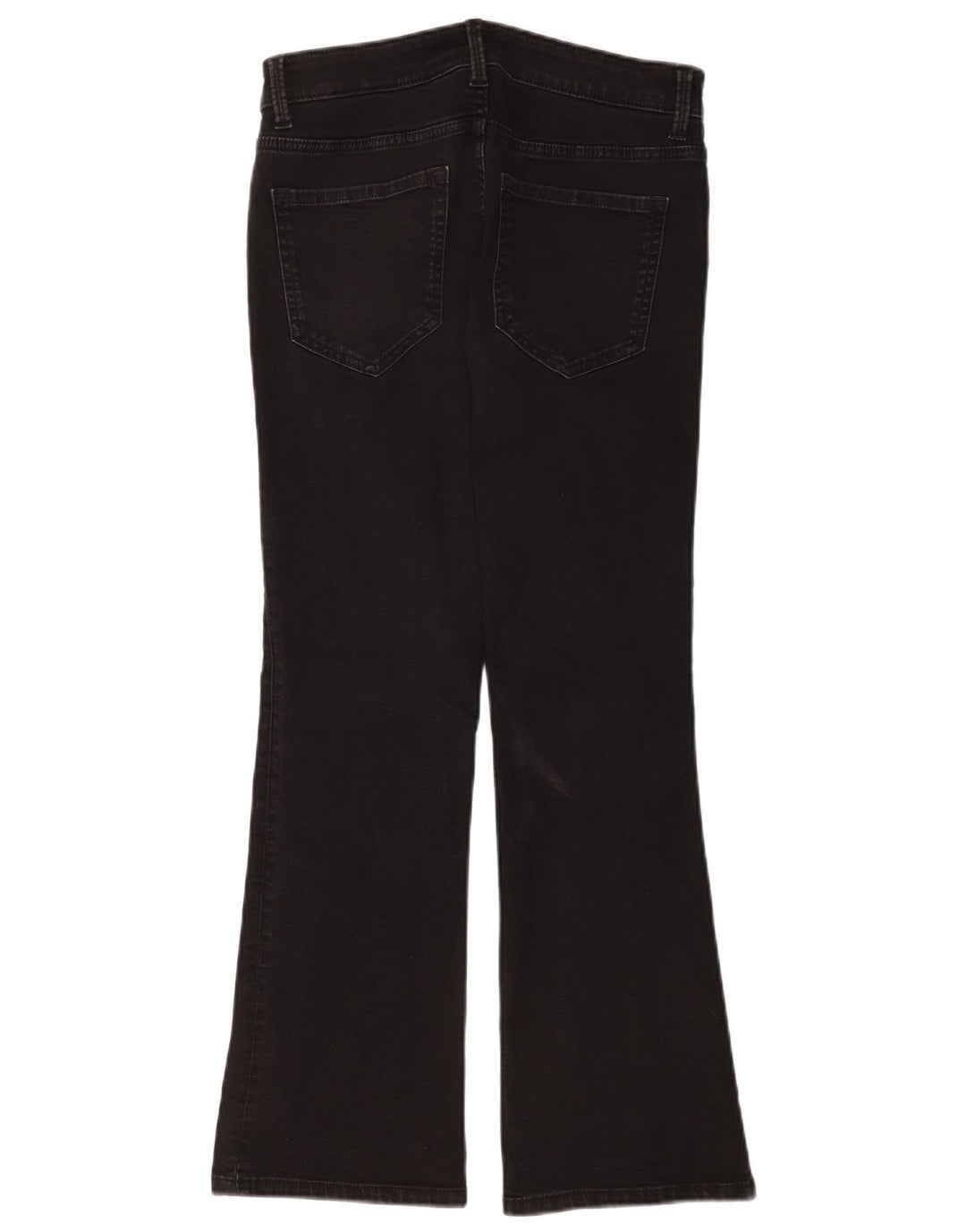 Marks & Spencer Dame The Eva Bootcut Jeans UK 12 Medium W30 L28 Sort