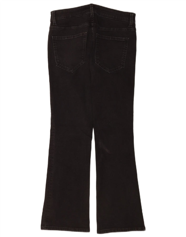 Marks & Spencer Dame The Eva Bootcut Jeans UK 12 Medium W30 L28 Sort