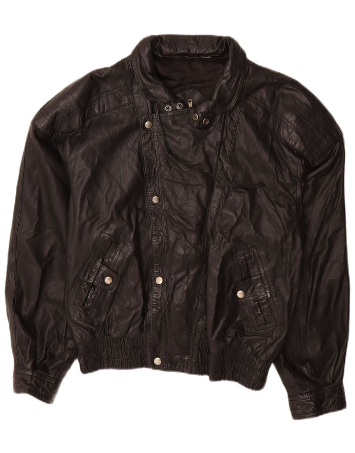 Yukon Trail Herre Læderjakke IT 50 Large Sort